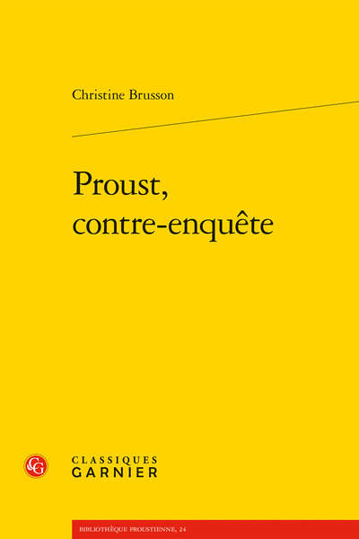 Image de Proust, contre-enquête