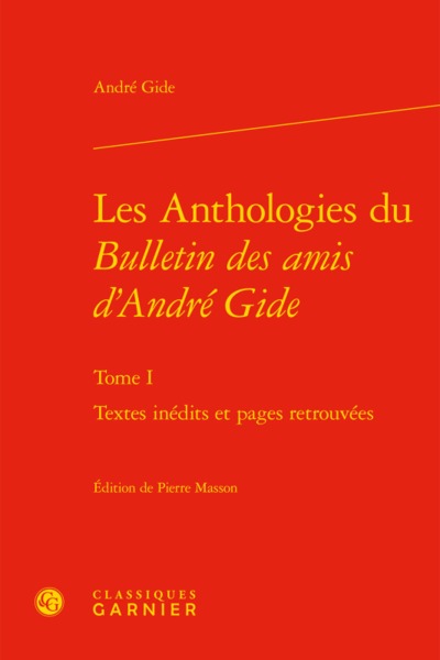 Image de Les Anthologies du Bulletin des amis d'André Gide