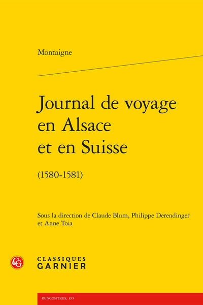 Picture of Journal de voyage en Alsace et en Suisse