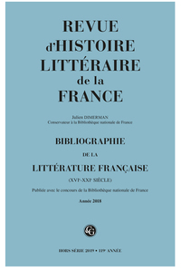 Image de Bibliographie de la littérature française