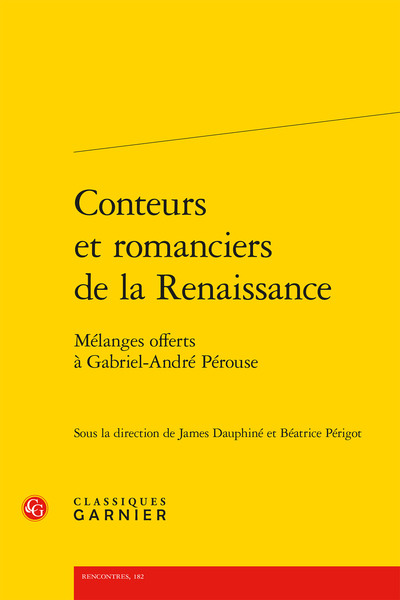 Picture of Conteurs et romanciers de la Renaissance