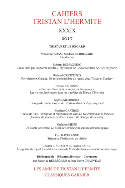 Image de Cahiers Tristan L'Hermite