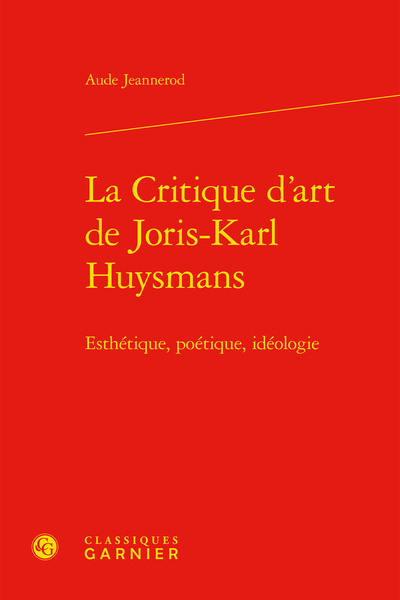 Image de La Critique d'art de Joris-Karl Huysmans