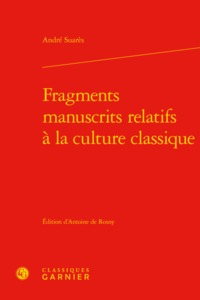 Image de Fragments manuscrits relatifs à la culture classique