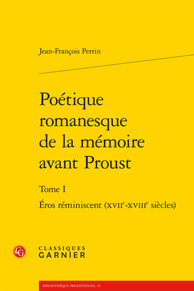 Image de Poétique romanesque de la mémoire avant Proust