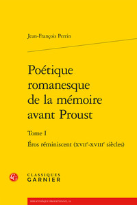 Image de Poétique romanesque de la mémoire avant Proust