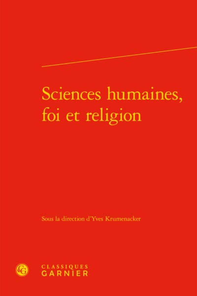 Picture of Sciences humaines, foi et religion