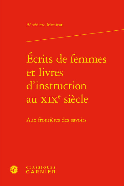 Image de Écrits de femmes et livres d'instruction au XIXe siècle