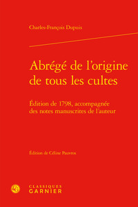 Picture of Abrégé de l'origine de tous les cultes