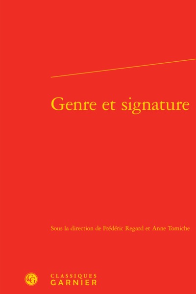 Picture of Genre et signature
