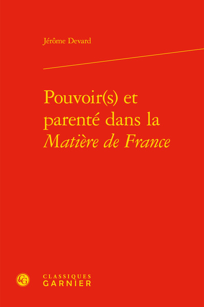 Picture of Pouvoir(s) et parenté dans la Matière de France