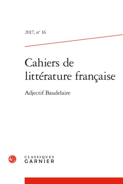Image de Cahiers de littérature française