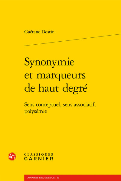 Picture of Synonymie et marqueurs de haut degré