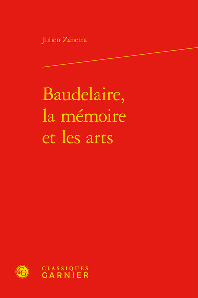 Image de Baudelaire, la mémoire et les arts