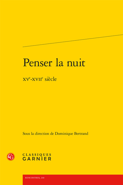 Picture of Penser la nuit