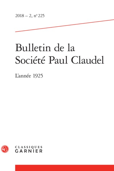 Image de Bulletin de la Société Paul Claudel
