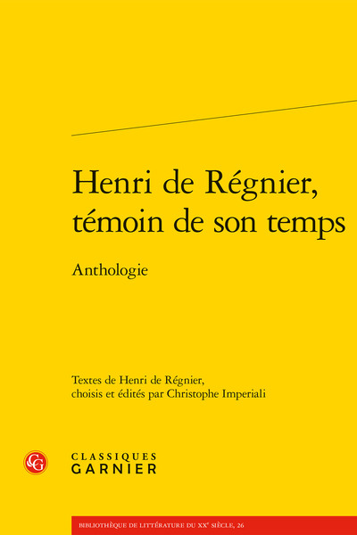 Image de Henri de Régnier, témoin de son temps