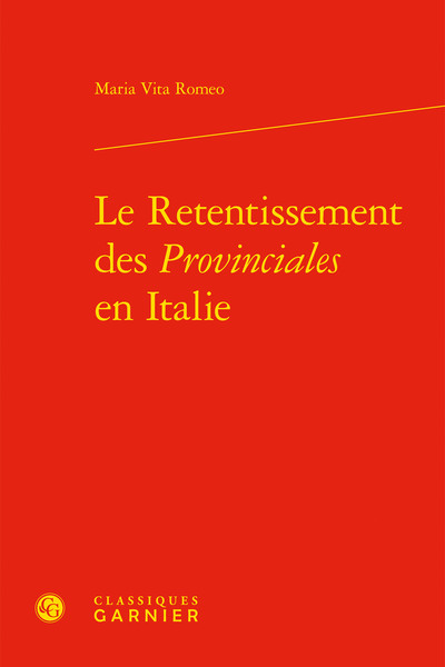 Picture of Le Retentissement des Provinciales en Italie