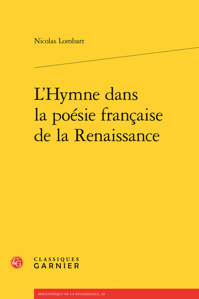 Image de L'Hymne dans la poésie française de la Renaissance