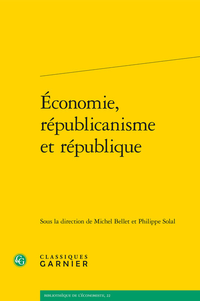 Image de Économie, républicanisme et république
