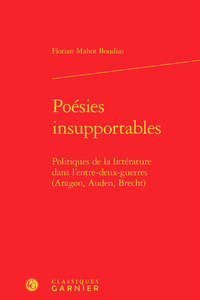 Image de Poésies insupportables