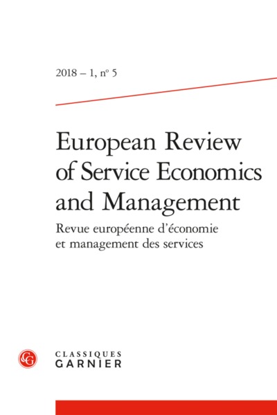 Picture of European Review of Service Economics and Management