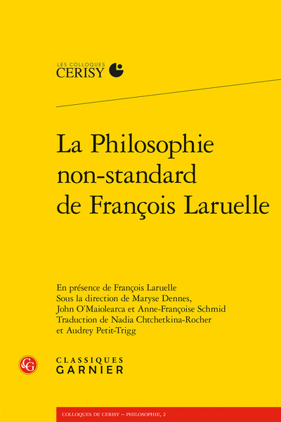 Picture of La Philosophie non-standard de François Laruelle