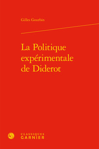 Picture of La Politique expérimentale de Diderot