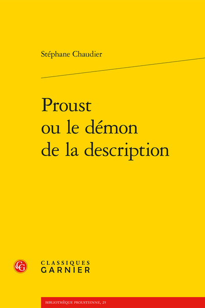 Image de Proust ou le démon de la description