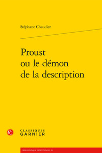 Image de Proust ou le démon de la description