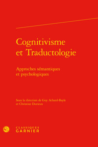 Image de Cognitivisme et Traductologie