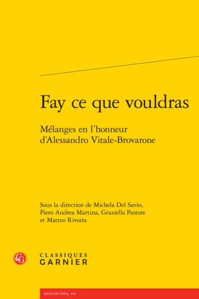 Image de Fay ce que vouldras