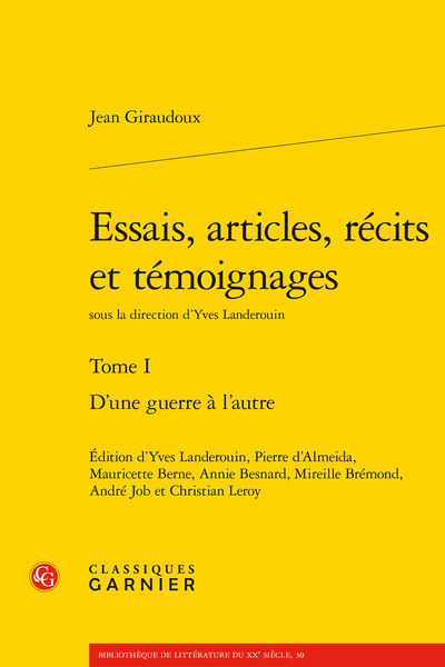 Image de Essais, articles, récits et témoignages