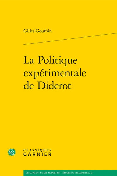 Picture of La Politique expérimentale de Diderot