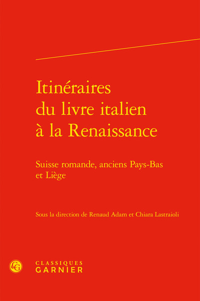 Image de Itinéraires du livre italien à la Renaissance