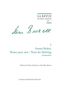 Image de Samuel Beckett, Textes pour rien / Texts for Nothing