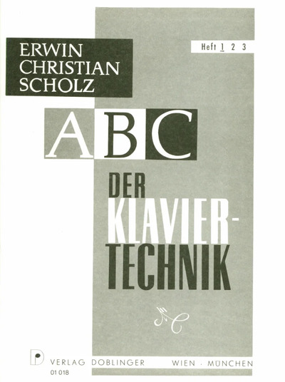 Picture of ERWIN CHRISTIAN SCHOLZ  : ABC DER KLAVIERTECHNIK 1 - PIANO