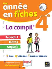 Image de La Compil' 4e (tout-en-un) : français, maths et anglais