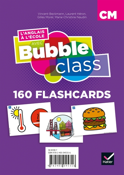 Image de Bubble Class - Méthode d'anglais CM1,CM2, cycle 3 - Éd.2018 - Flashcards