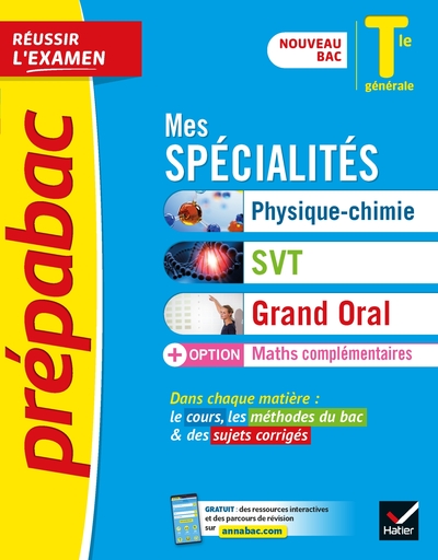 Picture of Prépabac Mes spécialités Physique-chimie, SVT, Grand Oral & Maths complémentaires Tle - Bac 2024