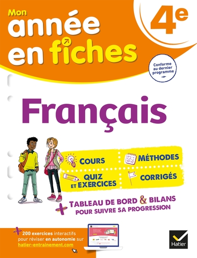 Picture of Français 4e (fiches de révision & exercices)