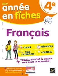 Picture of Français 4e (fiches de révision & exercices)