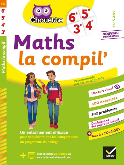 Picture of Maths La Compil' 6e, 5e, 4e, 3e