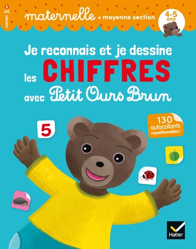 Picture of Je reconnais et je dessine les chiffres avec Petit Ours Brun - moyenne section