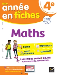 Picture of Maths 4e (fiches de révision & exercices)