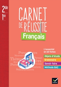 Image de Mon carnet de réussite Français 2de/1re - Ed. 2022 - Carnet élève