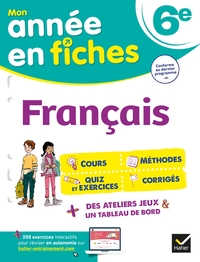 Picture of Français 6e (fiches de révision & exercices)