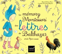 Image de Le Mémory Montessori des lettres de Balthazar et de Pépin aussi