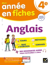 Picture of Anglais 4e (fiches de révision & exercices)