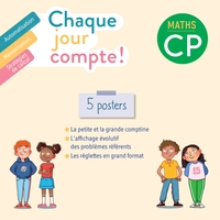 Picture of Chaque jour compte - Maths CP Ed. 2022 - 5 Posters avec frise Petite et Grande comptines